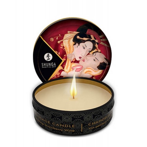 Shunga masažna svijeća jagoda