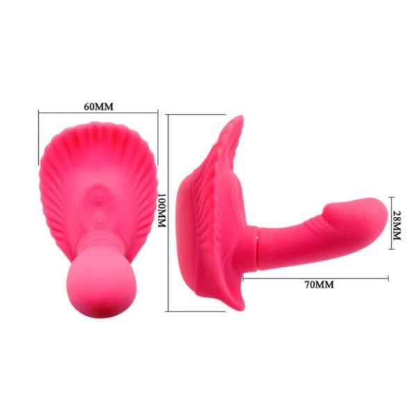 Fancy Clamshell vibrator sa daljinskim - Image 5