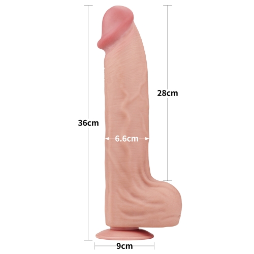 Dildo Sliding Skin 14″ - Image 2
