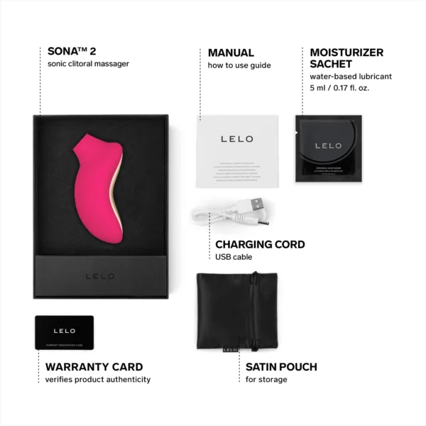 LELO SONA™ 2 Black Cerise - Image 4