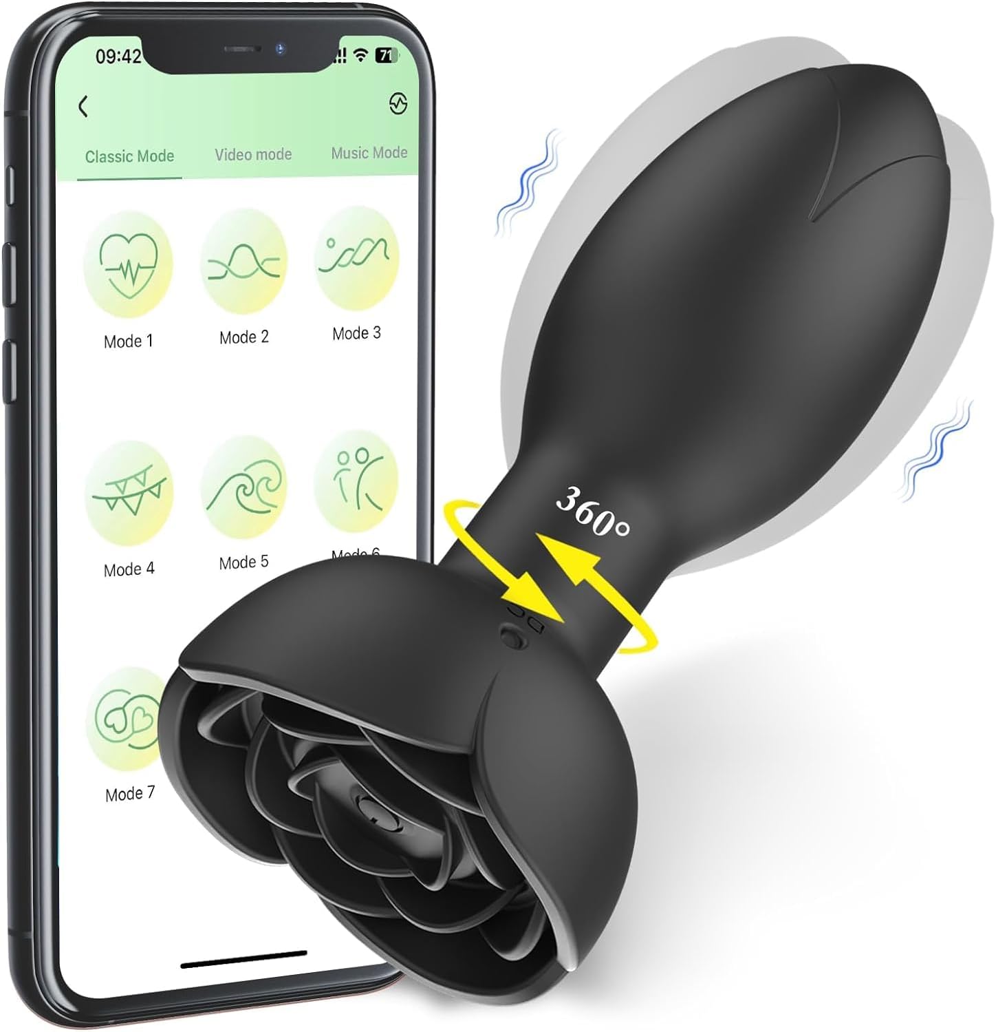 Analni vibrator “Rose Twist” - Image 2