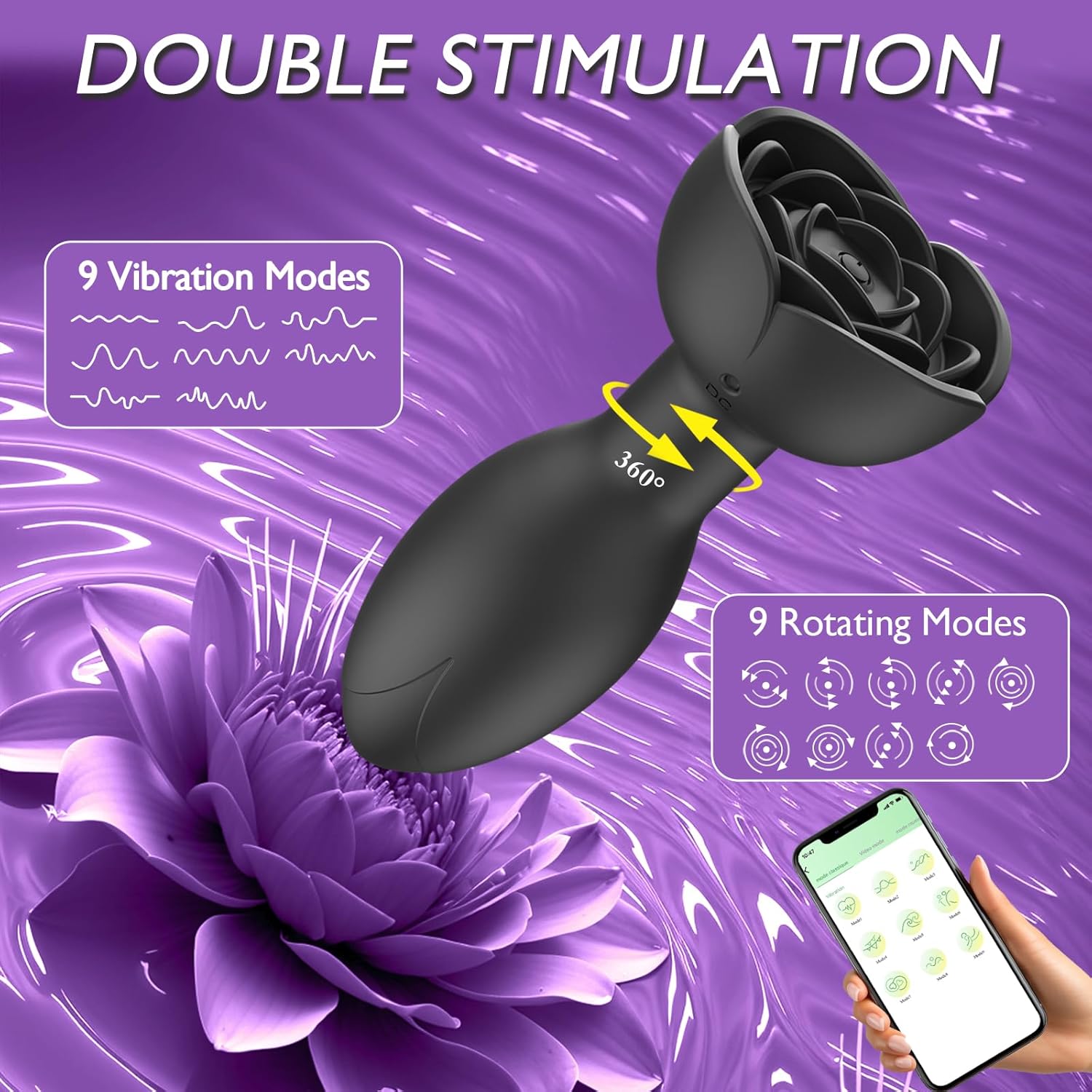 Analni vibrator “Rose Twist” - Image 3