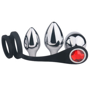 Butt plug set sa prstenom za penis “Pleasure Bully”